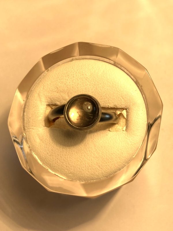 Ring, Stainless Steel Bezel Set 2.34 cts. Round Cut Zultanite® Cabochon - Image 4