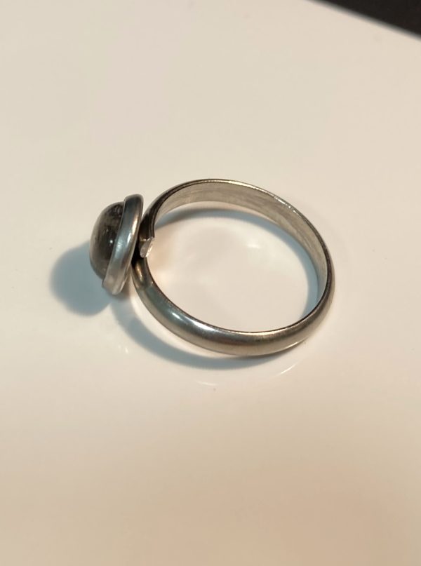 Ring, Stainless Steel Bezel Set 2.34 cts. Round Cut Zultanite® Cabochon - Image 5